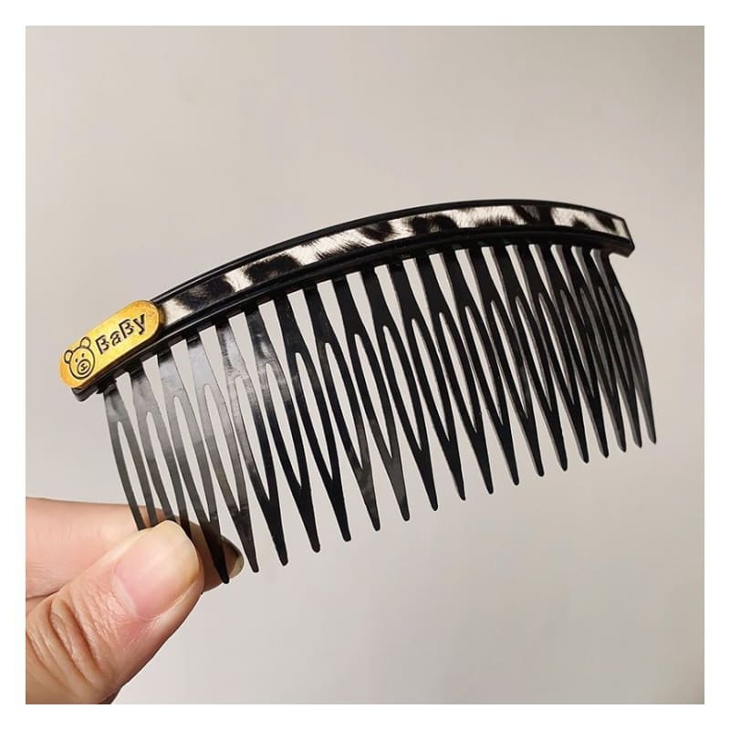 Faux Leather / Acrylic Hair Comb (Various Designs)