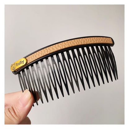 Faux Leather / Acrylic Hair Comb (Various Designs)