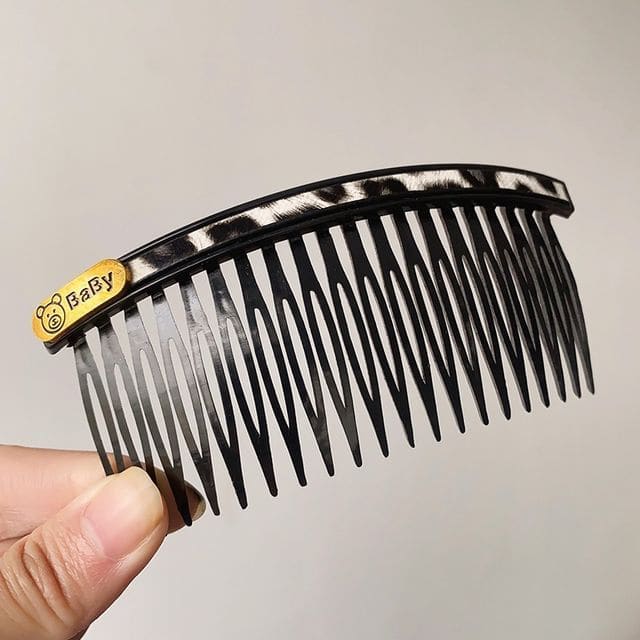 Faux Leather / Acrylic Hair Comb (Various Designs)