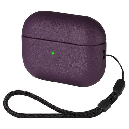 Faux Leather AirPods / Pro Earphone Case Skin - Purple