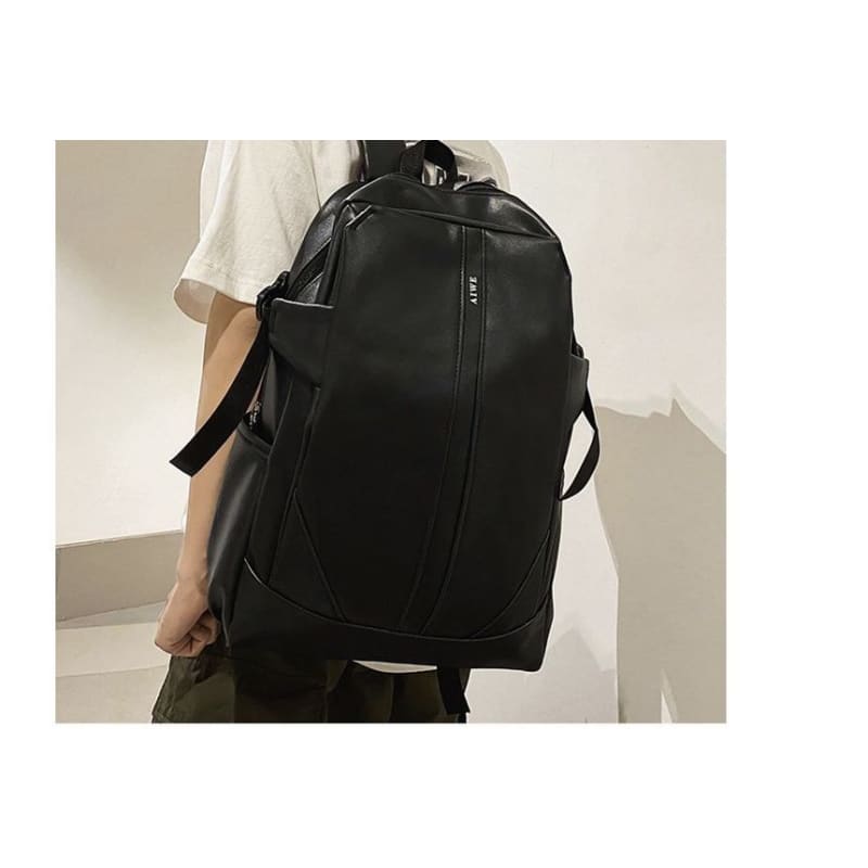 Faux Leather Backpack