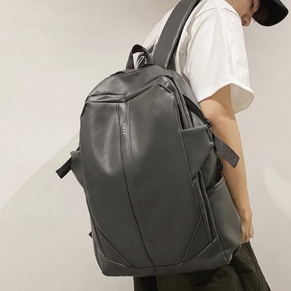 Faux Leather Backpack