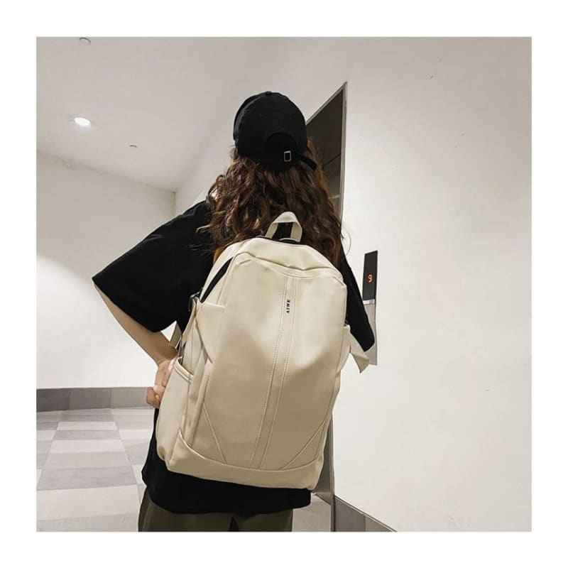 Faux Leather Backpack