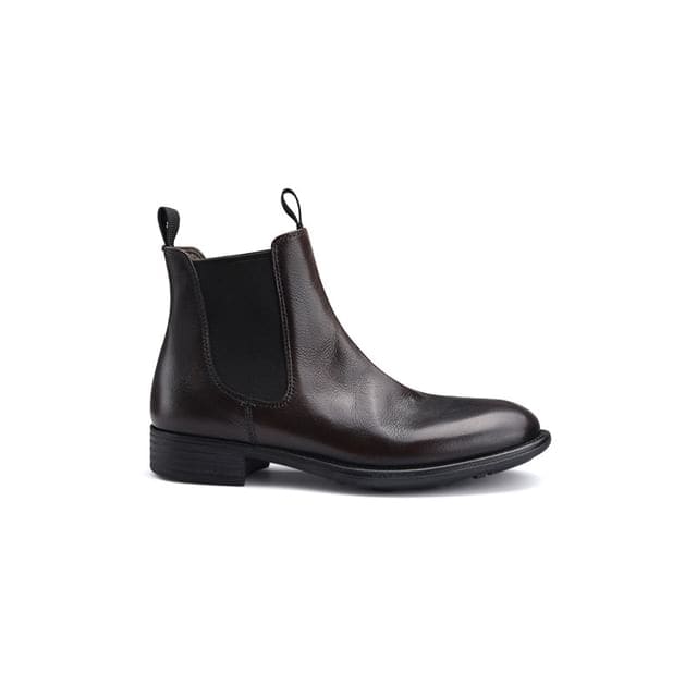 Faux Leather Short Chelsea Boots - Normal Edition - Coffee