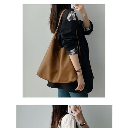 Faux Leather Tote Bag / Pouch / Set