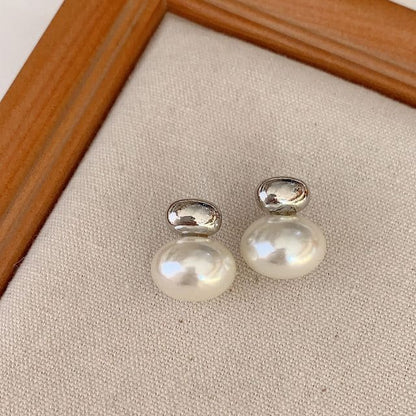 Faux Pearl Alloy Earring (various designs) - 1 Pair