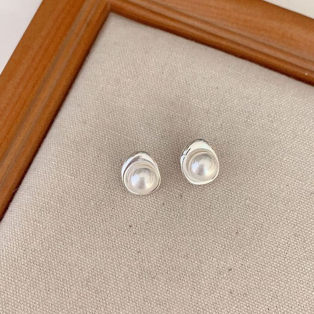 Faux Pearl Alloy Earring (various designs) - 1 Pair