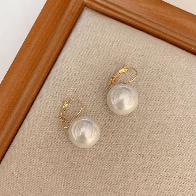 Faux Pearl Alloy Earring (various designs) - 1 Pair