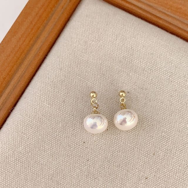 Faux Pearl Alloy Earring (various designs) - 1 Pair