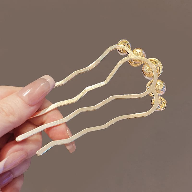 Faux Pearl Alloy Hair Comb