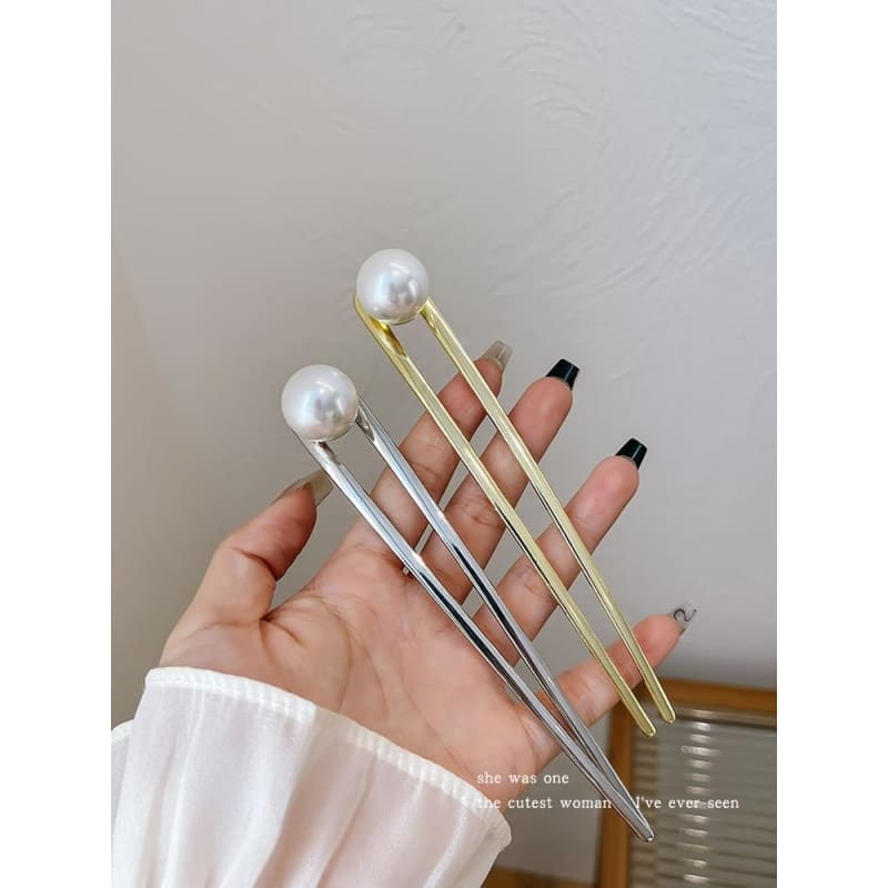 Faux Pearl Alloy Hair Stick