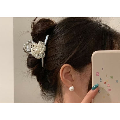 Faux Pearl Hair Clamp