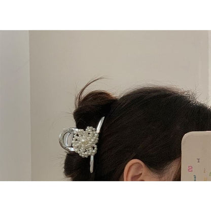 Faux Pearl Hair Clamp