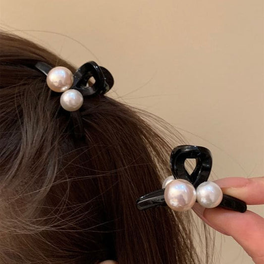 Faux Pearl Mini Hair Clip