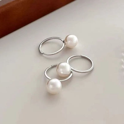 Faux Pearl Sterling Silver Ring