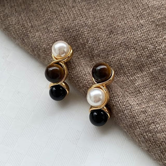 Faux Pearl Stud Earring