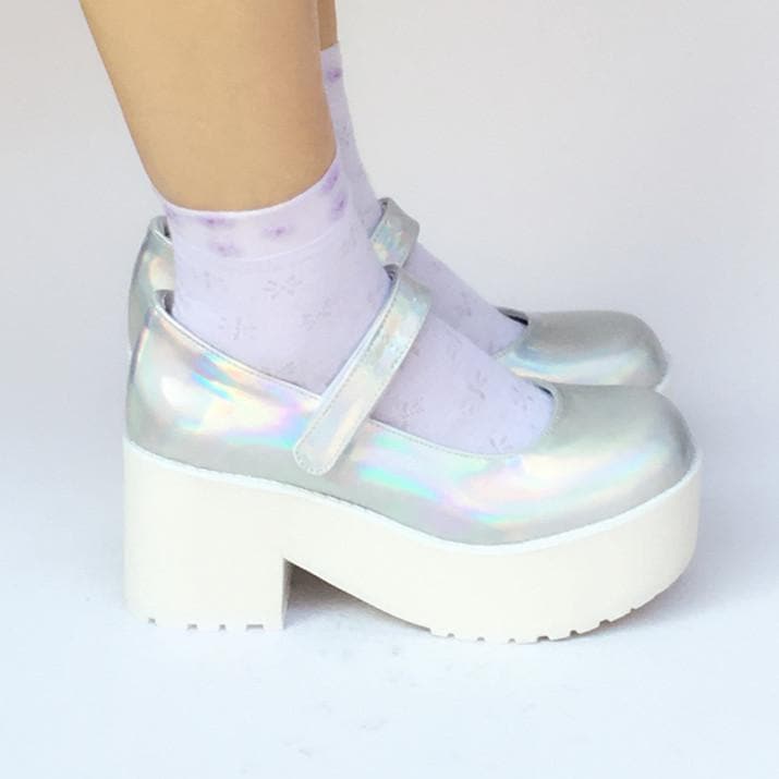 Platform Shoes Hologram Custom Laser Made SP168086