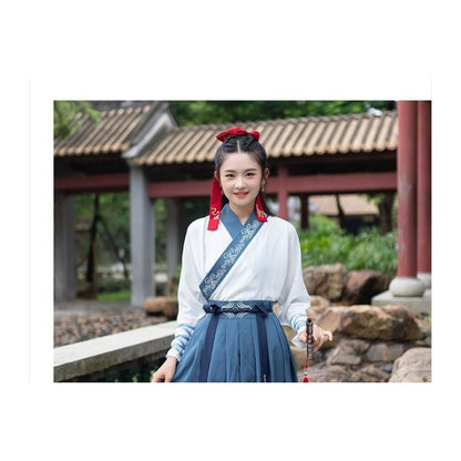 Fish Embroidered Hanfu Costume Set