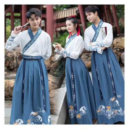 Fish Embroidered Hanfu Costume Set