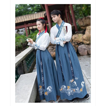 Fish Embroidered Hanfu Costume Set