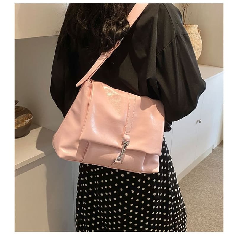 Flap Buckle Tote Bag