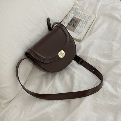 Flap Shoulder Bag - Coffee / One Size