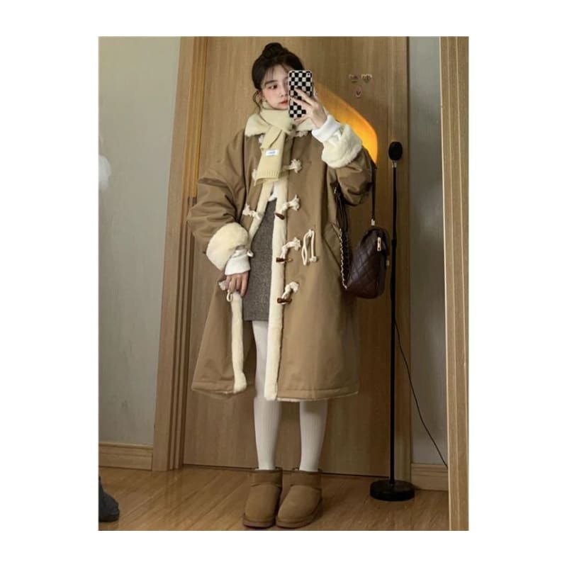 Fleece-Lined Duffle Coat