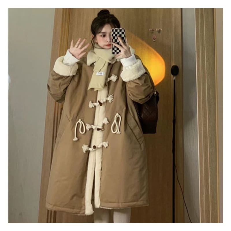 Fleece-Lined Duffle Coat