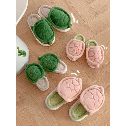 Kawaii Aesthetic Y2K Cute Fairy Fleece Turtle Slipper MK Kawaii Store