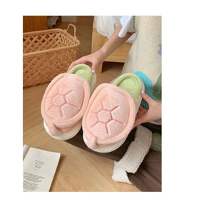 Kawaii Aesthetic Y2K Cute Fairy Fleece Turtle Slipper MK Kawaii Store