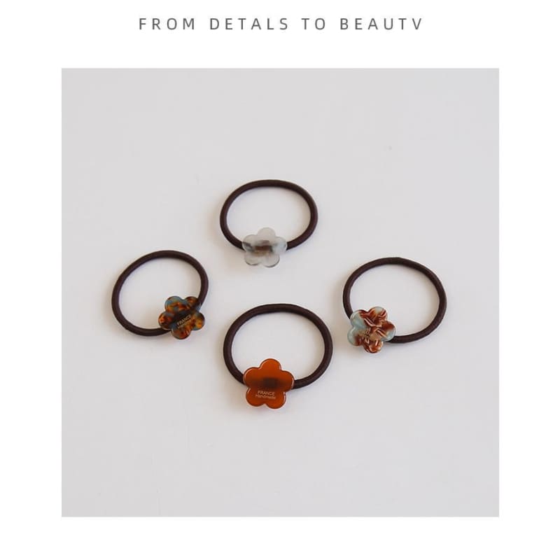 Floral Acetate Hair Tie