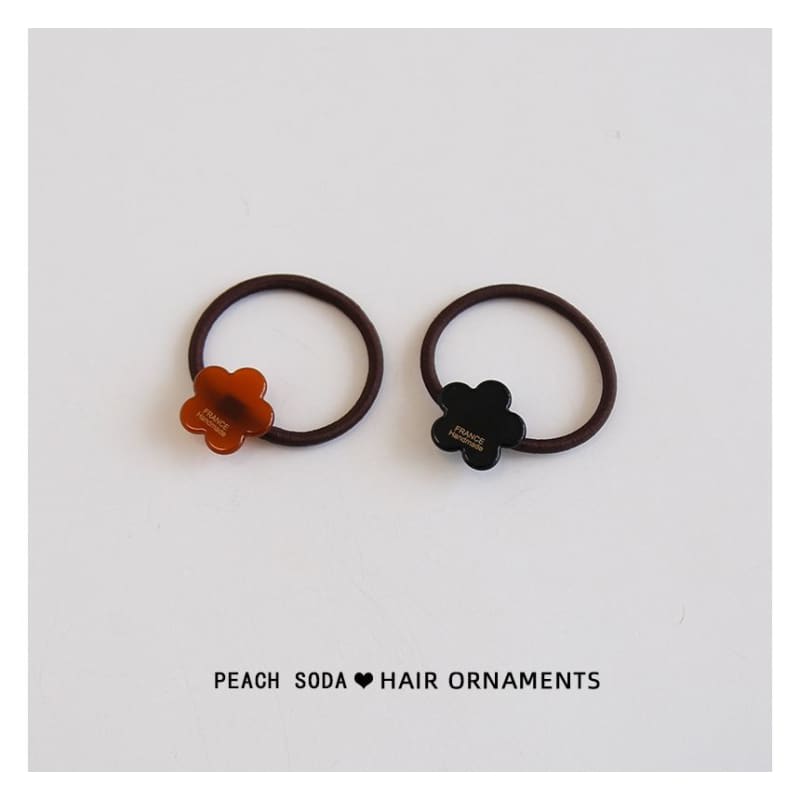 Floral Acetate Hair Tie