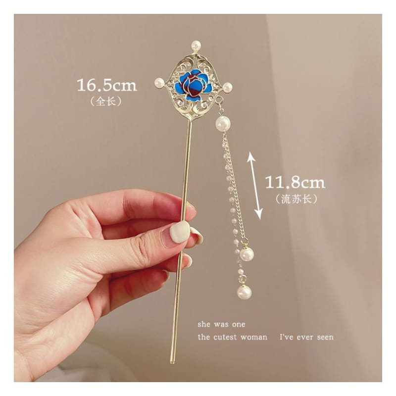 Floral Acrylic Alloy Hair Stick