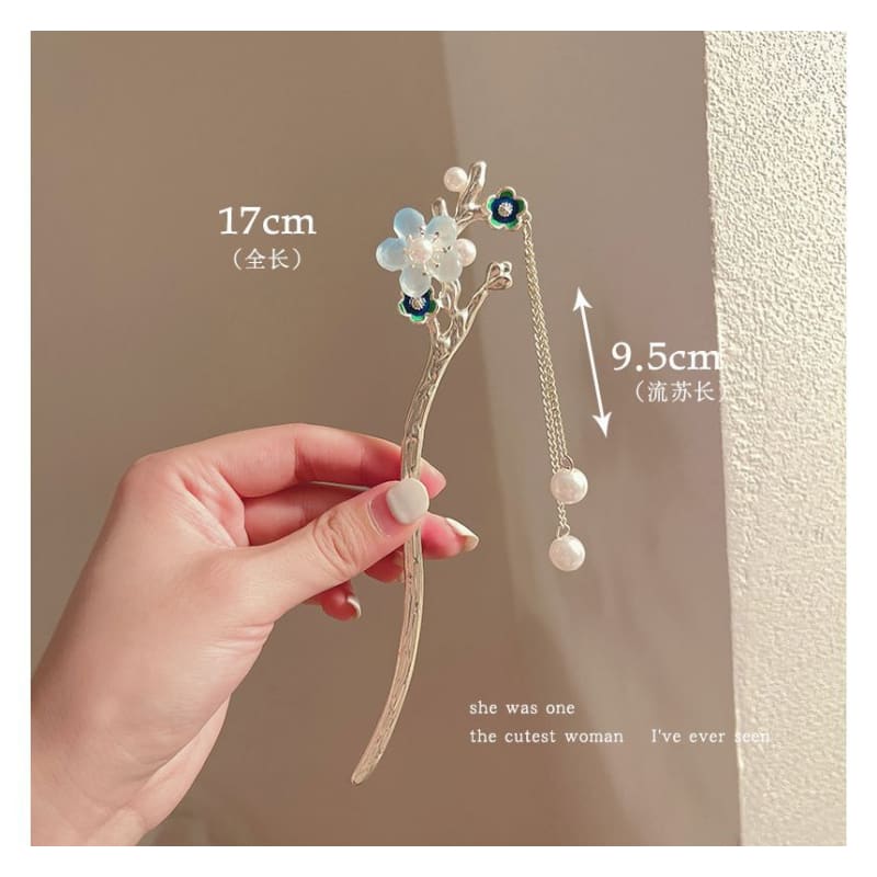 Floral Acrylic Alloy Hair Stick