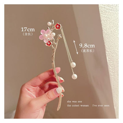 Floral Acrylic Alloy Hair Stick