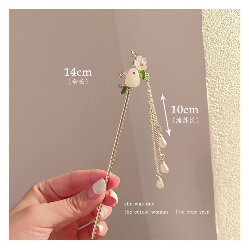 Floral Acrylic Alloy Hair Stick