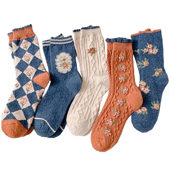 Floral Aesthetic Socks - Socks