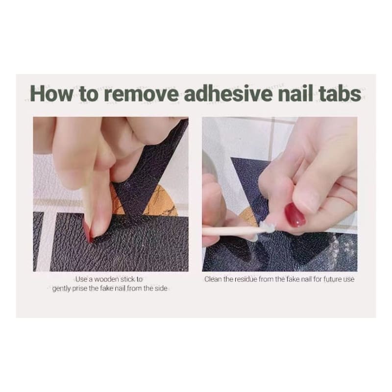 Floral Bow Press On Nail