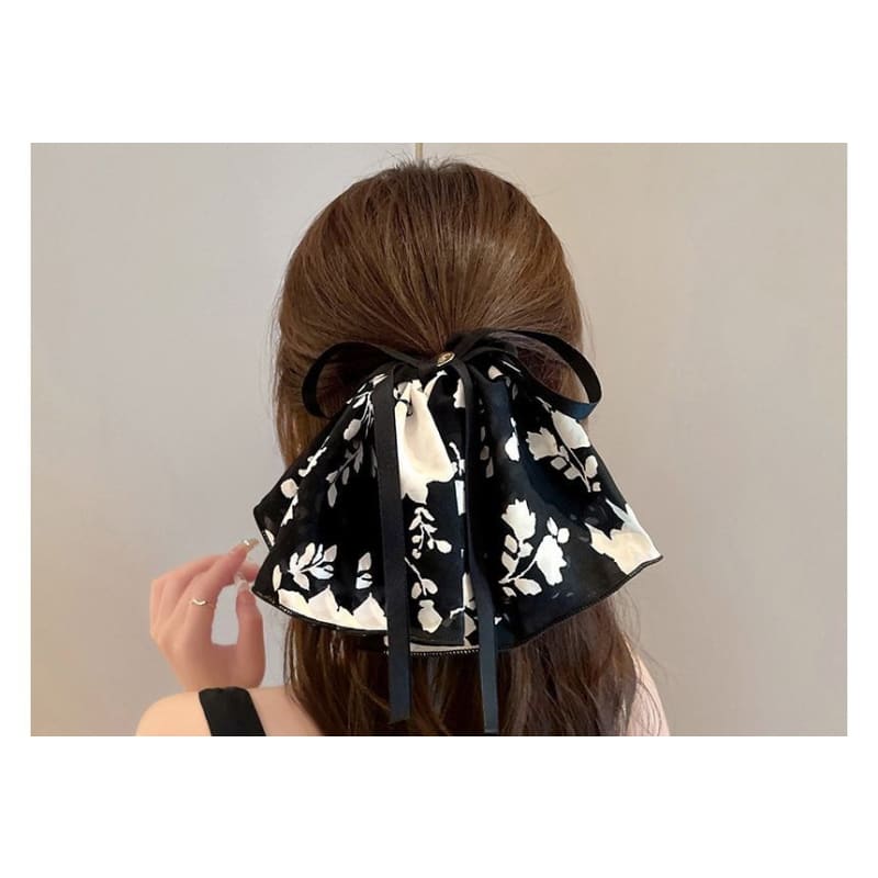 Floral Bow Scrunchie