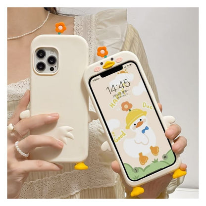 Floral Duck Phone Case - iPhone 14 Pro Max / 14 Pro / 14