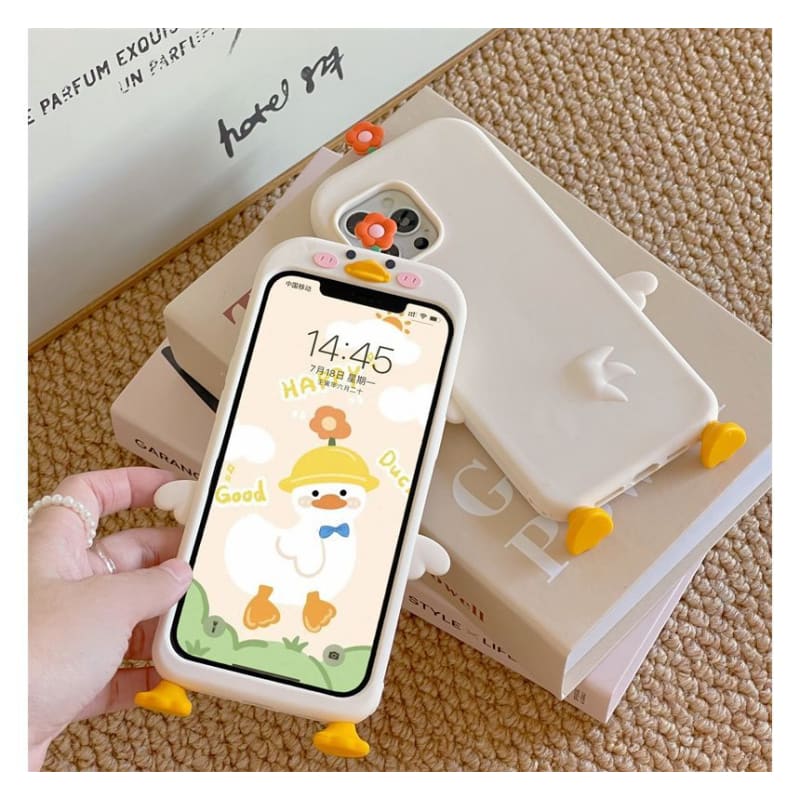 Floral Duck Phone Case - iPhone 14 Pro Max / 14 Pro / 14