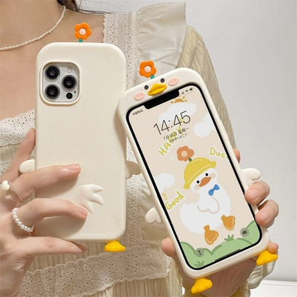 Floral Duck Phone Case - iPhone 14 Pro Max / 14 Pro / 14