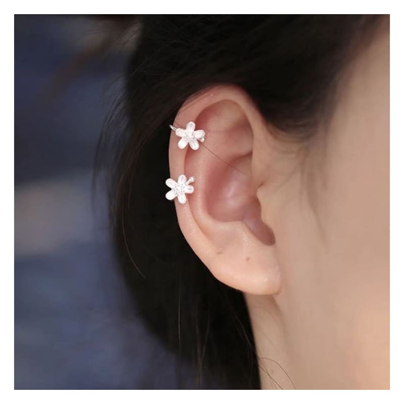 Floral Ear Cuff