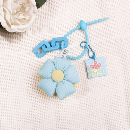 Floral Fabric Bag Charm Keyring (Various Designs) - Q1557-1