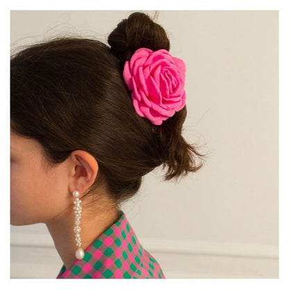 Floral Fabric Hair Clamp (various designs)