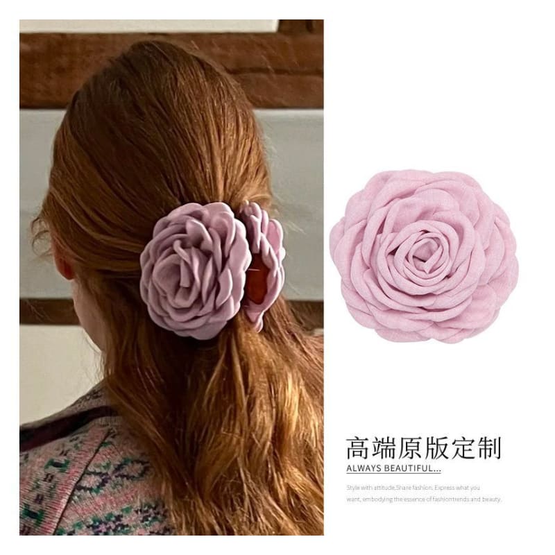 Floral Fabric Hair Clamp (various designs)