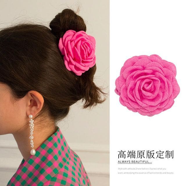 Floral Fabric Hair Clamp (various designs) - Normal Edition