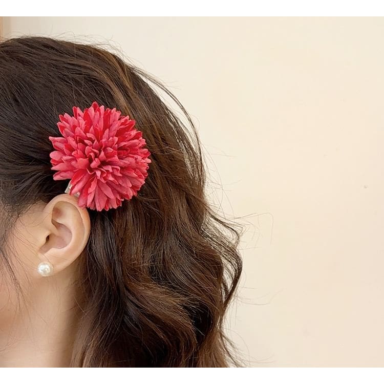 Floral Fabric Hair Clip