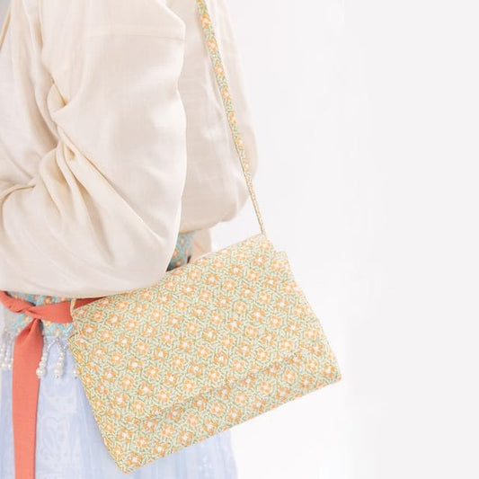 Floral Flap Crossbody Bag