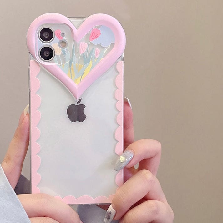 Floral Heart Phone Case - IPhone Case